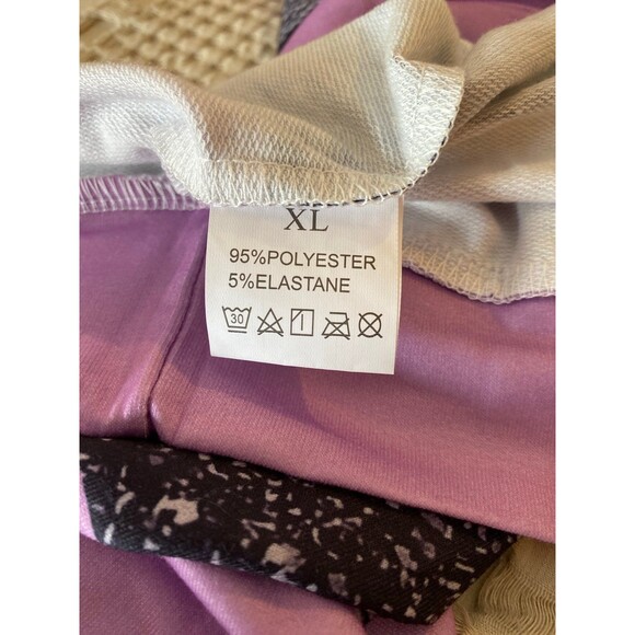 Dress  Color Block Purple Black Size XL + Stretch Soft  Fabric Casual  Work - Picture 8 of 12
